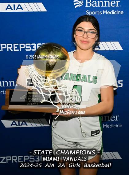 Thumbnail 1 in Miami vs. Arizona Lutheran Academy (AIA 2A Final - Awards) photogallery.