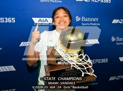 Thumbnail 3 in Miami vs. Arizona Lutheran Academy (AIA 2A Final - Awards) photogallery.