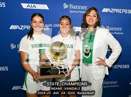 Thumbnail 1 in Miami vs. Arizona Lutheran Academy (AIA 2A Final - Awards) photogallery.
