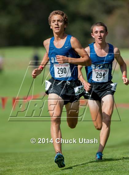 Thumbnail 1 in Stanford Invitational Boys 5K Division 1 Race photogallery.