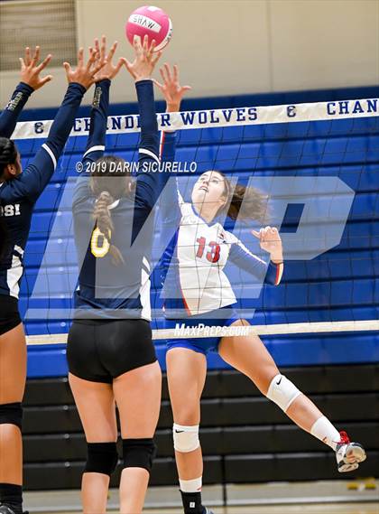 Thumbnail 1 in Moreno Valley vs McCall-Donnelly (NIKE Tournament of Champions) photogallery.