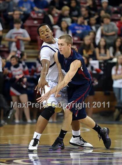 Thumbnail 2 in Vacaville Christian vs. Bradshaw Christian (CIF SJS D5 Final) photogallery.