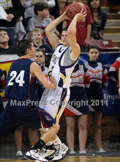 Thumbnail 1 in Vacaville Christian vs. Bradshaw Christian (CIF SJS D5 Final) photogallery.