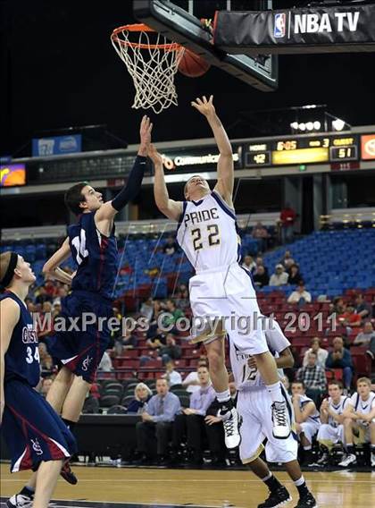 Thumbnail 2 in Vacaville Christian vs. Bradshaw Christian (CIF SJS D5 Final) photogallery.