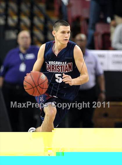 Thumbnail 2 in Vacaville Christian vs. Bradshaw Christian (CIF SJS D5 Final) photogallery.