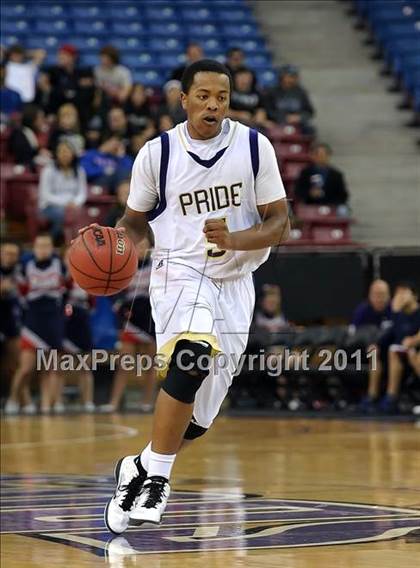 Thumbnail 3 in Vacaville Christian vs. Bradshaw Christian (CIF SJS D5 Final) photogallery.