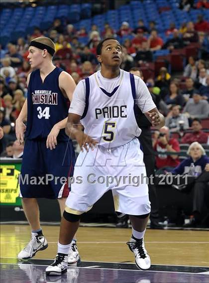 Thumbnail 1 in Vacaville Christian vs. Bradshaw Christian (CIF SJS D5 Final) photogallery.