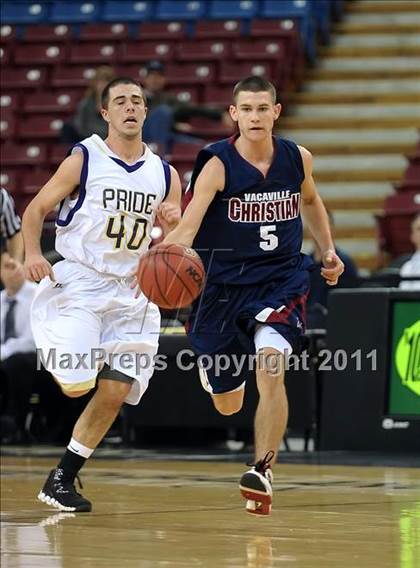 Thumbnail 1 in Vacaville Christian vs. Bradshaw Christian (CIF SJS D5 Final) photogallery.