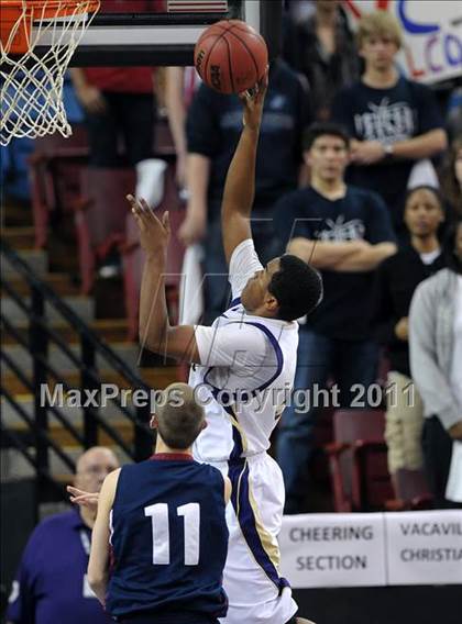 Thumbnail 3 in Vacaville Christian vs. Bradshaw Christian (CIF SJS D5 Final) photogallery.