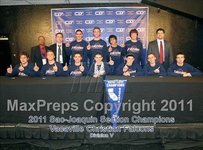 Thumbnail 3 in Vacaville Christian vs. Bradshaw Christian (CIF SJS D5 Final) photogallery.