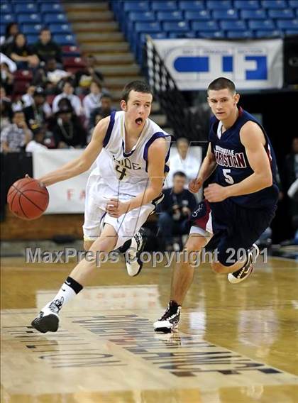 Thumbnail 1 in Vacaville Christian vs. Bradshaw Christian (CIF SJS D5 Final) photogallery.