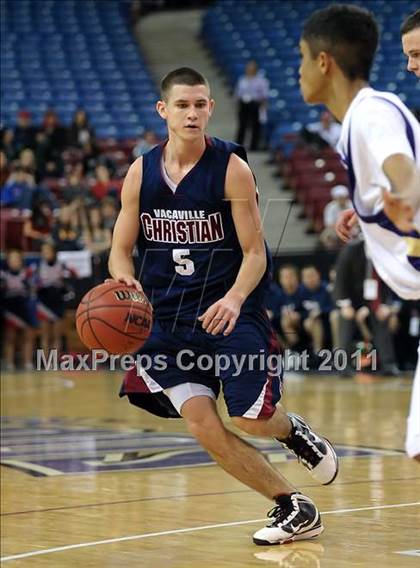 Thumbnail 2 in Vacaville Christian vs. Bradshaw Christian (CIF SJS D5 Final) photogallery.