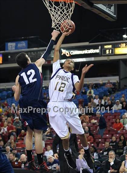 Thumbnail 1 in Vacaville Christian vs. Bradshaw Christian (CIF SJS D5 Final) photogallery.