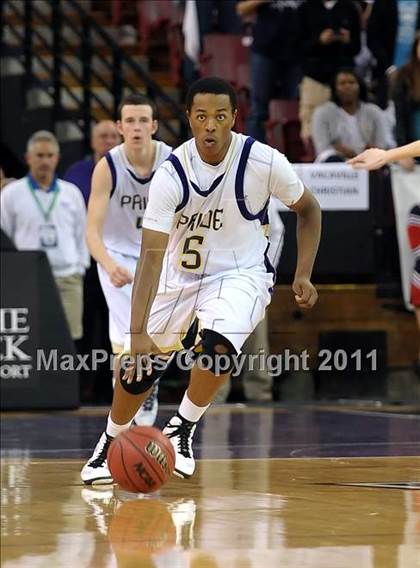 Thumbnail 1 in Vacaville Christian vs. Bradshaw Christian (CIF SJS D5 Final) photogallery.
