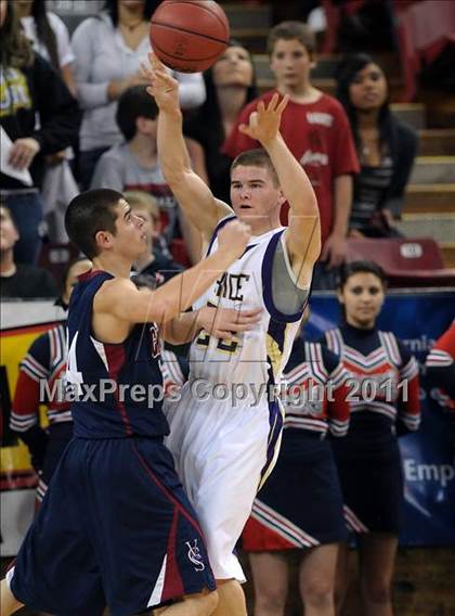 Thumbnail 2 in Vacaville Christian vs. Bradshaw Christian (CIF SJS D5 Final) photogallery.