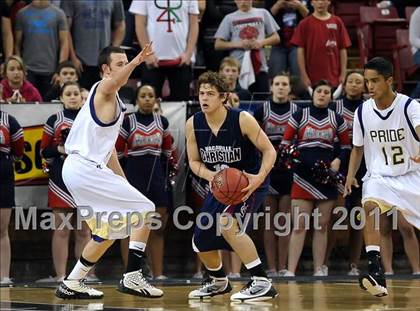 Thumbnail 2 in Vacaville Christian vs. Bradshaw Christian (CIF SJS D5 Final) photogallery.