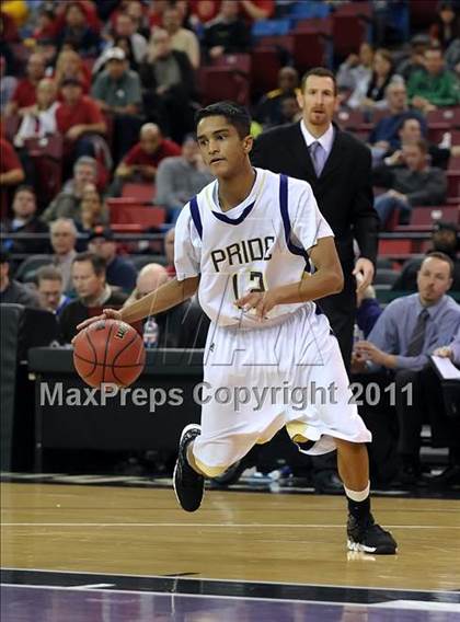 Thumbnail 3 in Vacaville Christian vs. Bradshaw Christian (CIF SJS D5 Final) photogallery.