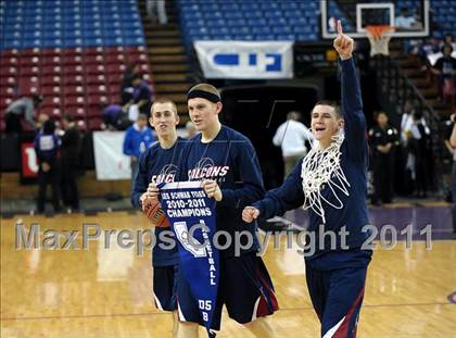Thumbnail 1 in Vacaville Christian vs. Bradshaw Christian (CIF SJS D5 Final) photogallery.
