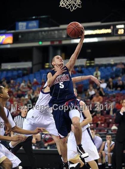 Thumbnail 1 in Vacaville Christian vs. Bradshaw Christian (CIF SJS D5 Final) photogallery.
