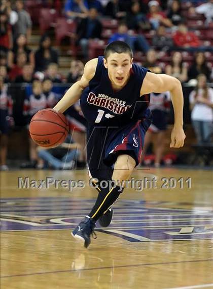 Thumbnail 1 in Vacaville Christian vs. Bradshaw Christian (CIF SJS D5 Final) photogallery.