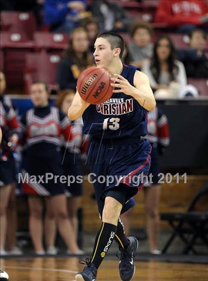 Thumbnail 2 in Vacaville Christian vs. Bradshaw Christian (CIF SJS D5 Final) photogallery.