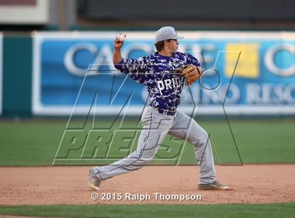 Thumbnail 2 in Woodland Christian vs. Bradshaw Christian (@ Raley Field) photogallery.