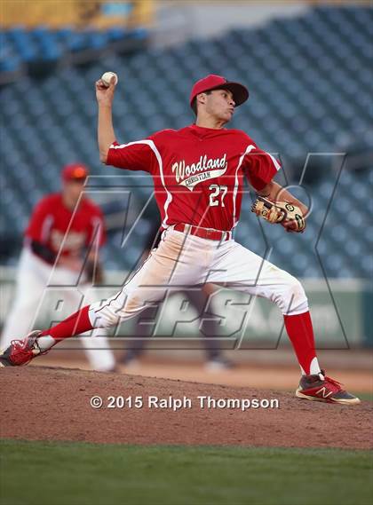 Thumbnail 2 in Woodland Christian vs. Bradshaw Christian (@ Raley Field) photogallery.