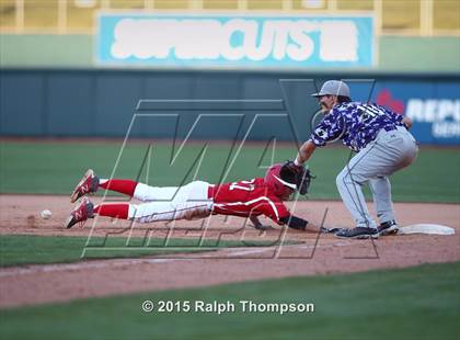 Thumbnail 2 in Woodland Christian vs. Bradshaw Christian (@ Raley Field) photogallery.