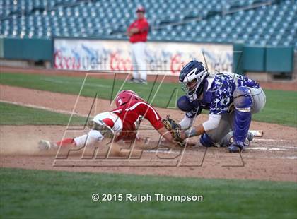 Thumbnail 2 in Woodland Christian vs. Bradshaw Christian (@ Raley Field) photogallery.