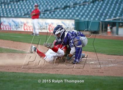 Thumbnail 1 in Woodland Christian vs. Bradshaw Christian (@ Raley Field) photogallery.