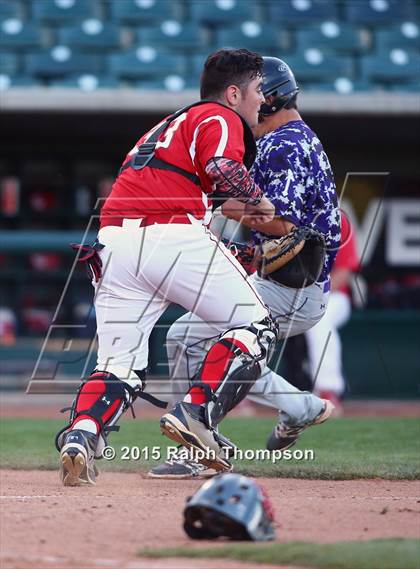 Thumbnail 3 in Woodland Christian vs. Bradshaw Christian (@ Raley Field) photogallery.