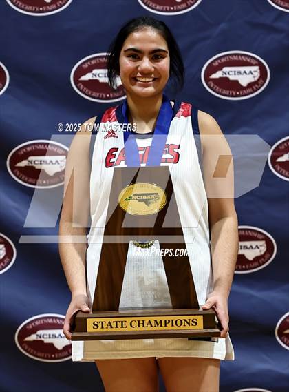Thumbnail 2 in Rocky Mount Academy vs. Caldwell Academy (NCISAA 2A Championship Awards) photogallery.