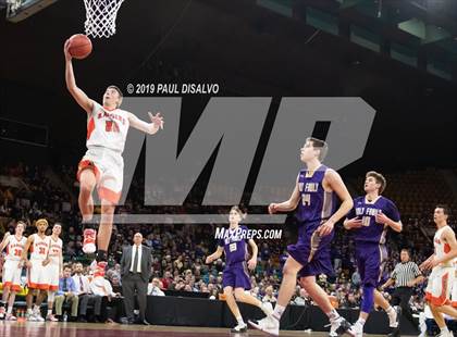 Thumbnail 3 in Holy Family vs. Lewis-Palmer (CHSAA 4A Final Four) photogallery.