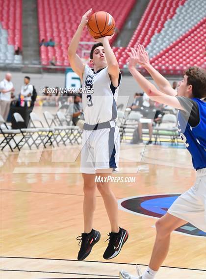 Thumbnail 2 in Cactus Shadows vs. Catalina Foothills - Section 7 Basketball Tournament photogallery.