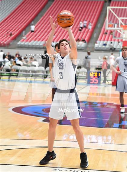 Thumbnail 2 in Cactus Shadows vs. Catalina Foothills - Section 7 Basketball Tournament photogallery.