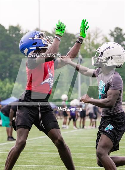 Thumbnail 2 in North Mecklenburg vs Palisades (Powerade 7 on 7) photogallery.