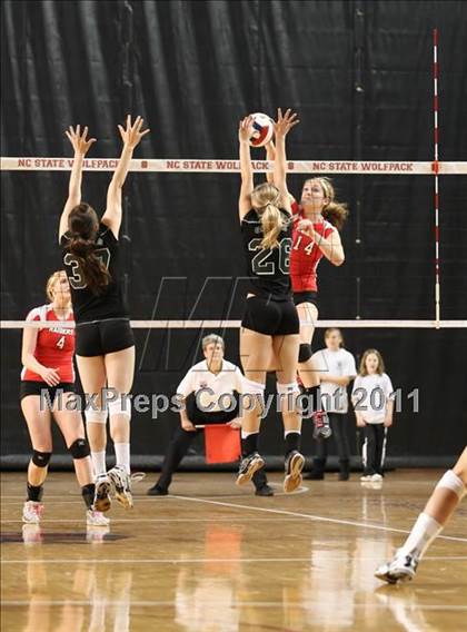 Thumbnail 3 in Cardinal Gibbons vs North Iredell (NCHSAA 3A Final) photogallery.