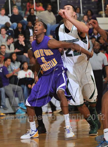 Thumbnail 2 in Word of God Christian Academy vs. New Hampton (HighSchoolOT.com Invitational) photogallery.