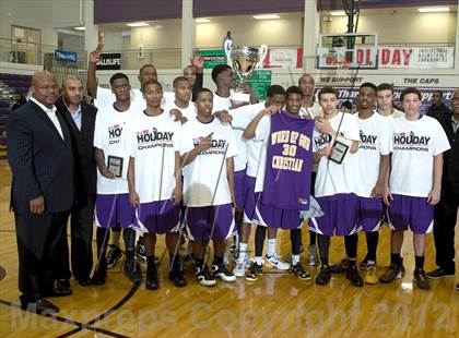 Thumbnail 2 in Word of God Christian Academy vs. New Hampton (HighSchoolOT.com Invitational) photogallery.