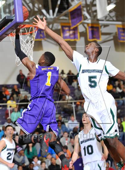 Thumbnail 1 in Word of God Christian Academy vs. New Hampton (HighSchoolOT.com Invitational) photogallery.