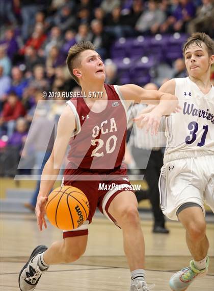 Thumbnail 1 in Okarche vs. Oklahoma Christian Academy photogallery.
