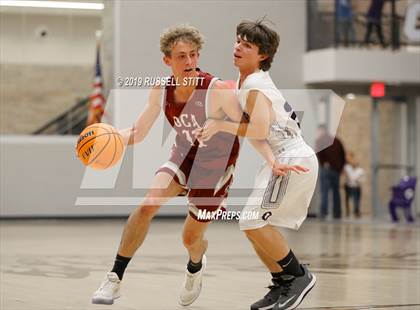 Thumbnail 2 in Okarche vs. Oklahoma Christian Academy photogallery.