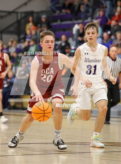 Thumbnail 3 in Okarche vs. Oklahoma Christian Academy photogallery.
