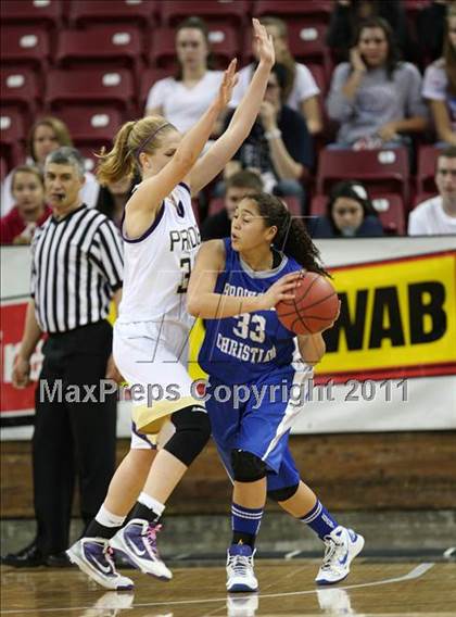 Thumbnail 3 in Brookside Christian vs. Bradshaw Christian (CIF SJS D5 Final) photogallery.