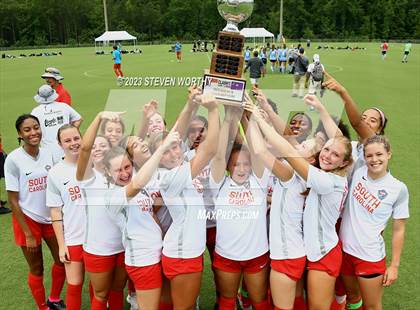 Thumbnail 3 in Clash of the Carolinas ( NC/SC Girls All Stars ) photogallery.