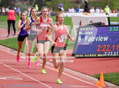 Thumbnail 3 in CHSAA Track and Field 5A Championships (Girls 4x800m Relay) photogallery.