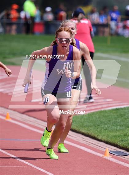 Thumbnail 1 in CHSAA Track and Field 5A Championships (Girls 4x800m Relay) photogallery.