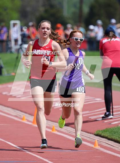 Thumbnail 2 in CHSAA Track and Field 5A Championships (Girls 4x800m Relay) photogallery.