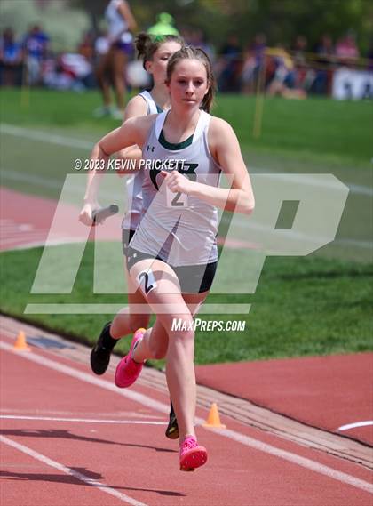 Thumbnail 2 in CHSAA Track and Field 5A Championships (Girls 4x800m Relay) photogallery.