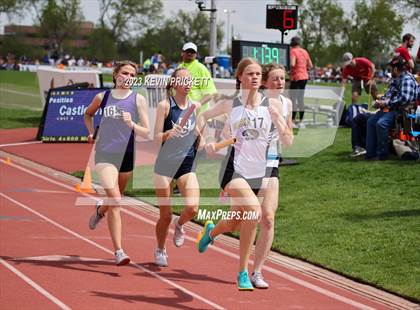 Thumbnail 2 in CHSAA Track and Field 5A Championships (Girls 4x800m Relay) photogallery.